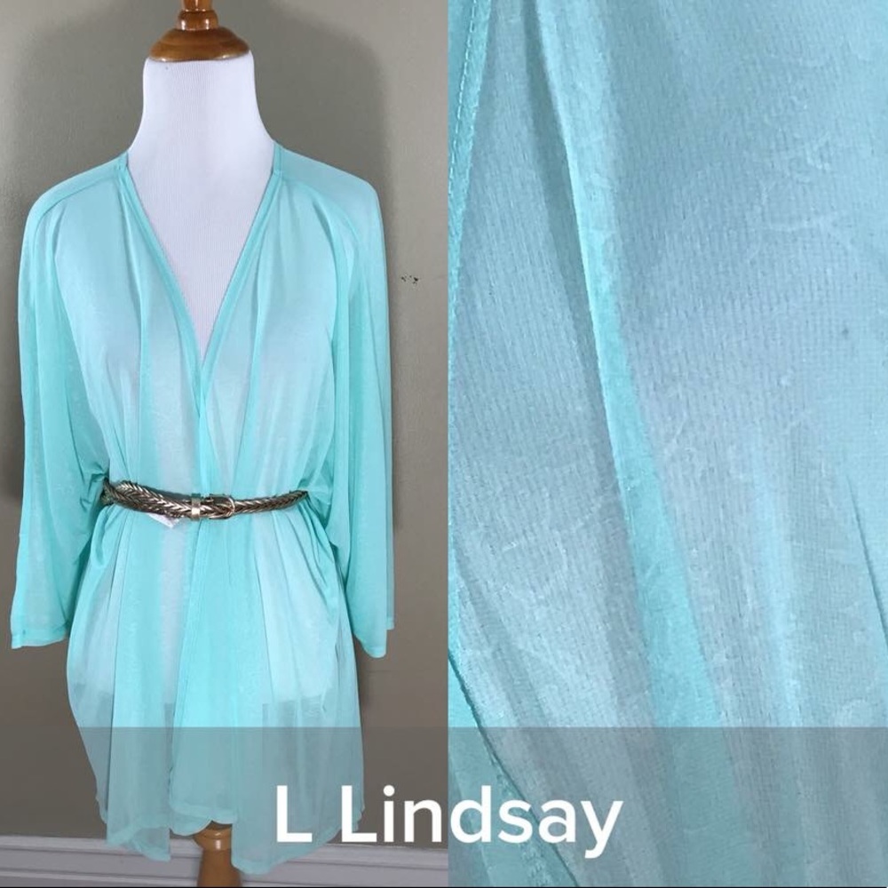 L NWT LLR Lindsay Cardigan - Sheer / Lightweight